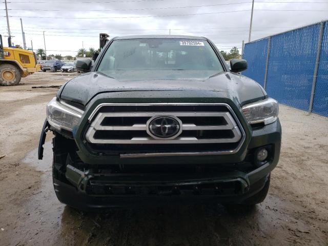 3TYAZ5CN9MT003811 - 2021 TOYOTA TACOMA DOUBLE CAB GREEN photo 5