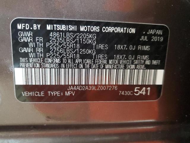 JA4AD2A39LZ007276 - 2020 MITSUBISHI OUTLANDER ES GRAY photo 13