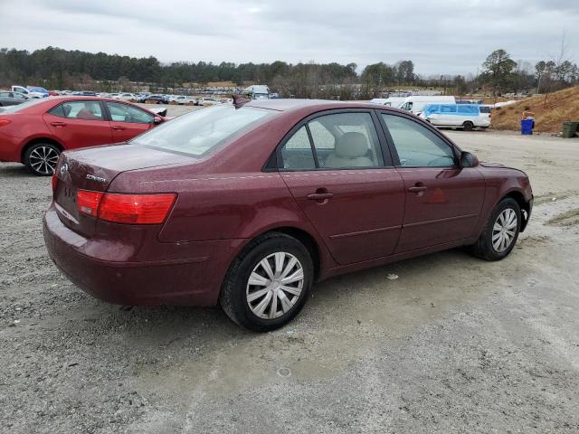 5NPET46C59H439121 - 2009 HYUNDAI SONATA GLS RED photo 3