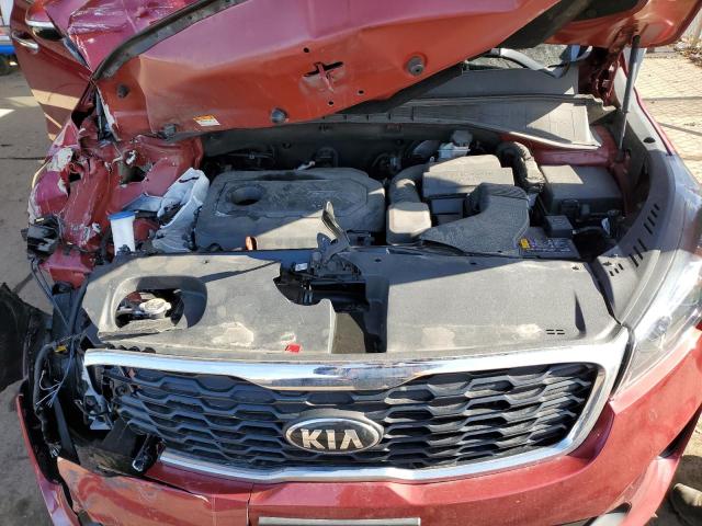 5XYPGDA35KG471813 - 2019 KIA SORENTO L RED photo 12