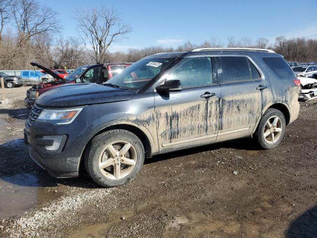 1FM5K8D89HGD97124 - 2017 FORD EXPLORER XLT BLUE photo 1