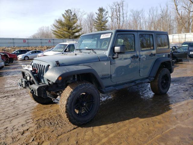 1C4BJWDG5FL528978 - 2015 JEEP WRANGLER U SPORT GRAY photo 1