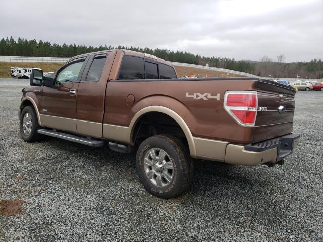 1FTFX1ET0BFA89597 - 2011 FORD F150 SUPER CAB BROWN photo 2