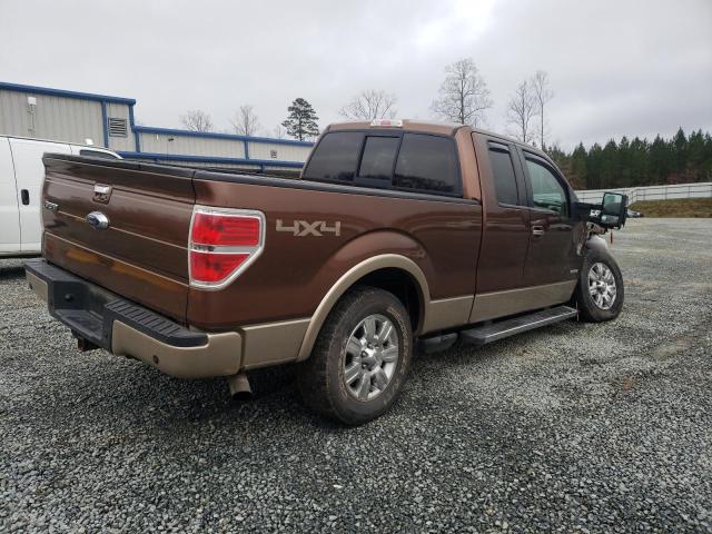 1FTFX1ET0BFA89597 - 2011 FORD F150 SUPER CAB BROWN photo 3