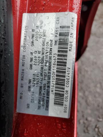 JM1GJ1U50F1184673 - 2015 MAZDA 6 SPORT RED photo 12