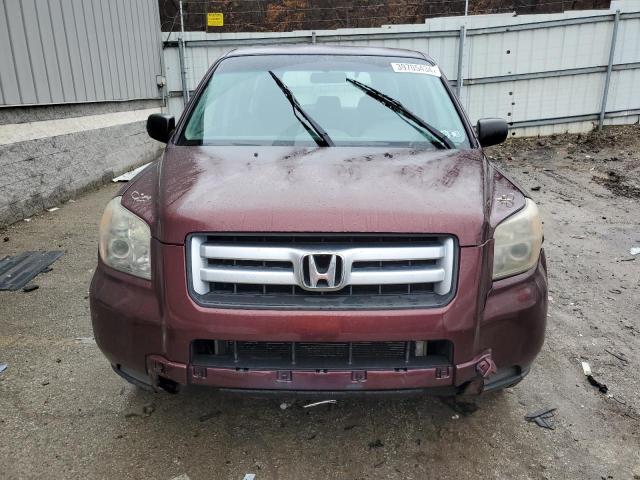 5FNYF18107B029949 - 2007 HONDA PILOT LX BURGUNDY photo 5