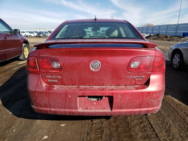 1G4HD57227U149410 - 2007 BUICK LUCERNE CXL BURGUNDY photo 6