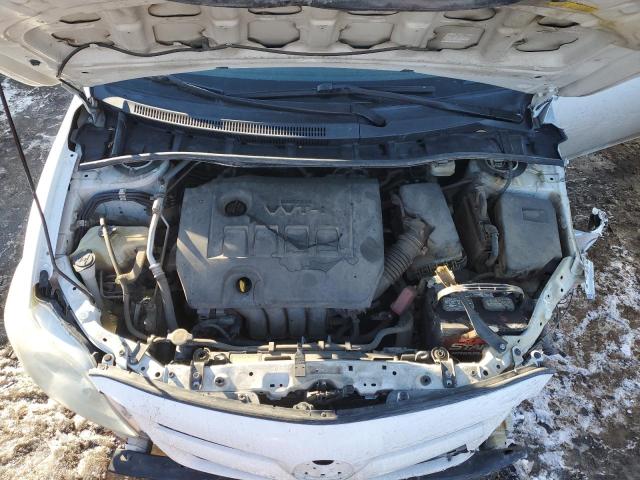 5YFBU4EEXCP069488 - 2012 TOYOTA COROLLA BASE WHITE photo 11