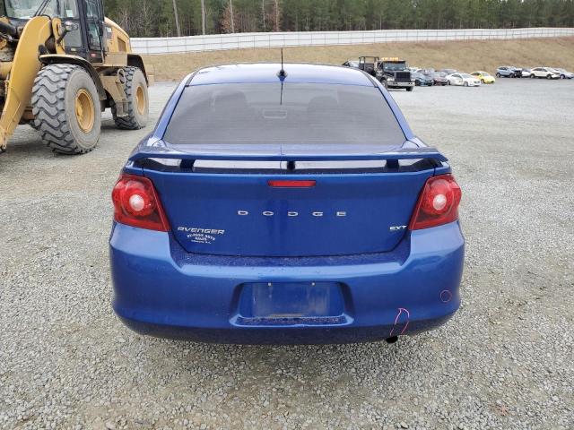 1C3CDZCB1DN635275 - 2013 DODGE AVENGER SXT BLUE photo 6