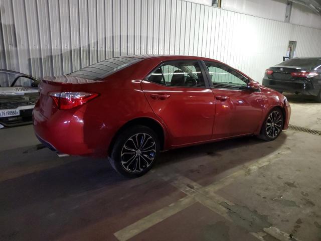 2T1BURHE2EC101748 - 2014 TOYOTA COROLLA L RED photo 3