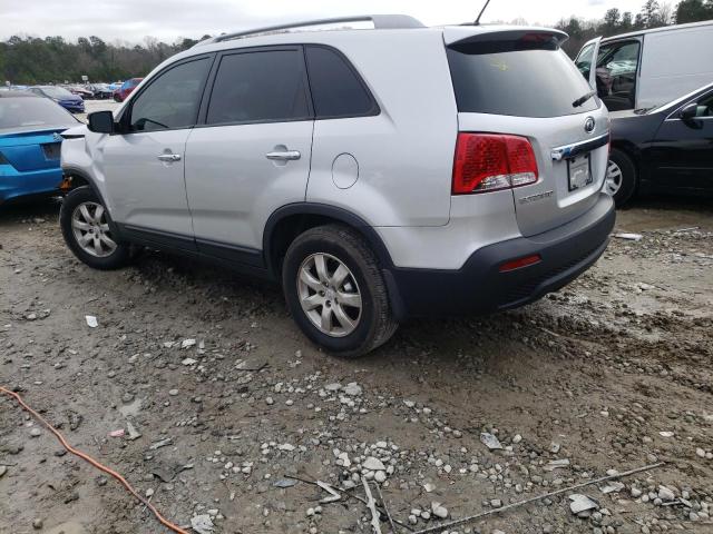 5XYKT3A16BG138650 - 2011 KIA SORENTO BASE SILVER photo 2