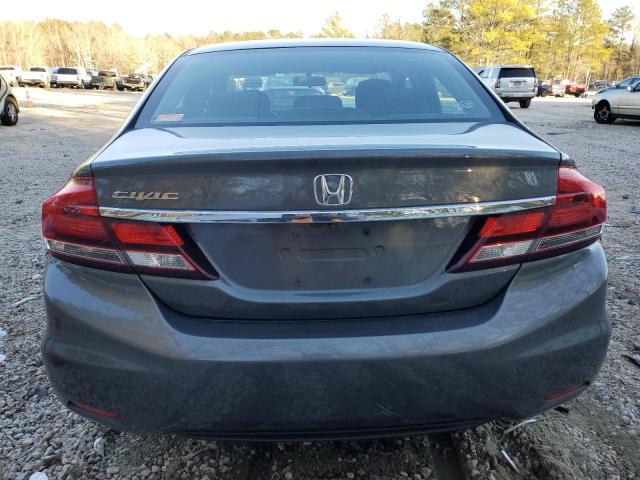 2HGFB2F52DH576307 - 2013 HONDA CIVIC LX GRAY photo 6