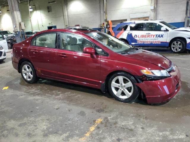 1HGFA16818L048466 - 2008 HONDA CIVIC EX RED photo 4