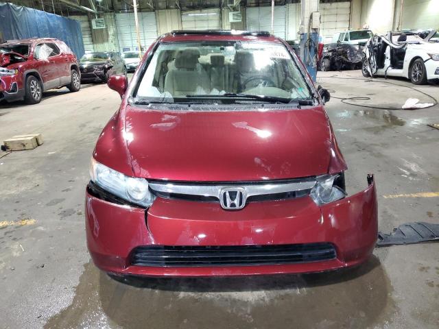 1HGFA16818L048466 - 2008 HONDA CIVIC EX RED photo 5