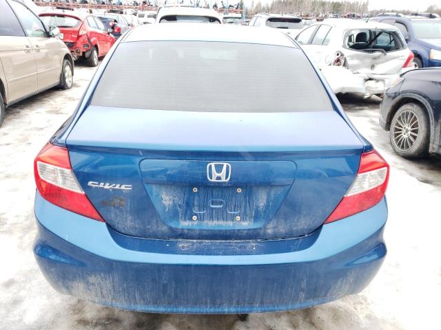 2HGFB2E48CH026214 - 2012 HONDA CIVIC LX BLUE photo 6