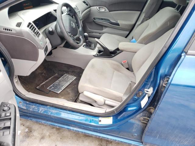 2HGFB2E48CH026214 - 2012 HONDA CIVIC LX BLUE photo 7