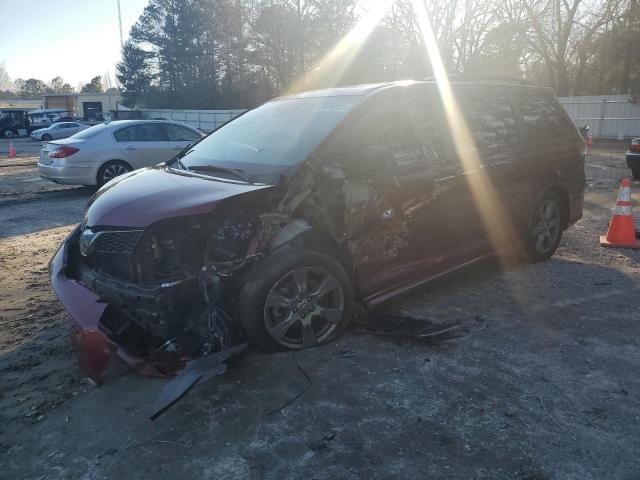 5TDXZ3DC4JS954775 - 2018 TOYOTA SIENNA SE BURGUNDY photo 1