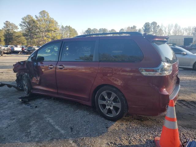 5TDXZ3DC4JS954775 - 2018 TOYOTA SIENNA SE BURGUNDY photo 2