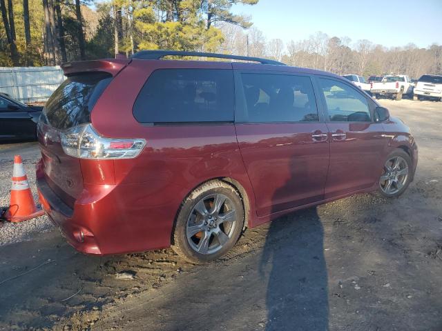 5TDXZ3DC4JS954775 - 2018 TOYOTA SIENNA SE BURGUNDY photo 3