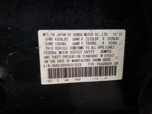 JH4CL96908C013029 - 2008 ACURA TSX BLACK photo 12