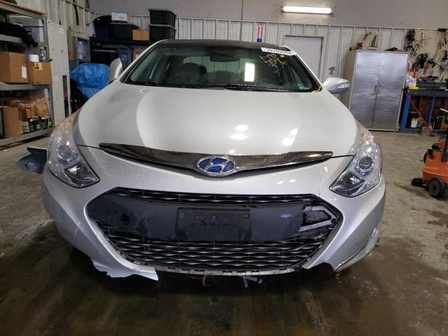 KMHEC4A43FA122095 - 2015 HYUNDAI SONATA HYBRID SILVER photo 5