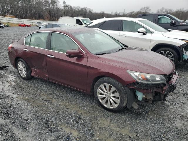 1HGCR2F82FA265373 - 2015 HONDA ACCORD EXL BURGUNDY photo 4