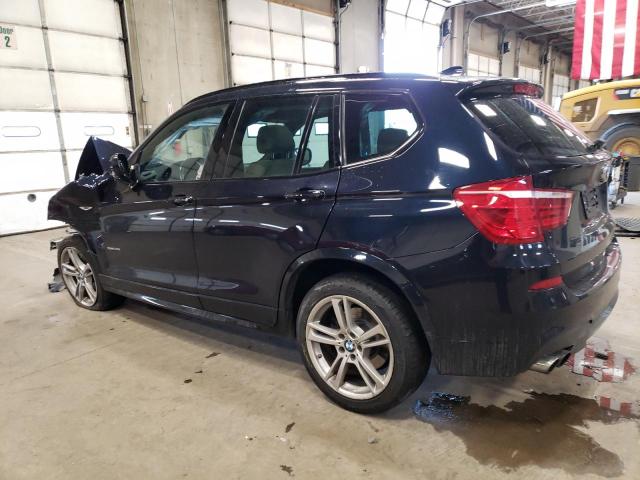 5UXWX7C52EL983757 - 2014 BMW X3 XDRIVE35I BLUE photo 2