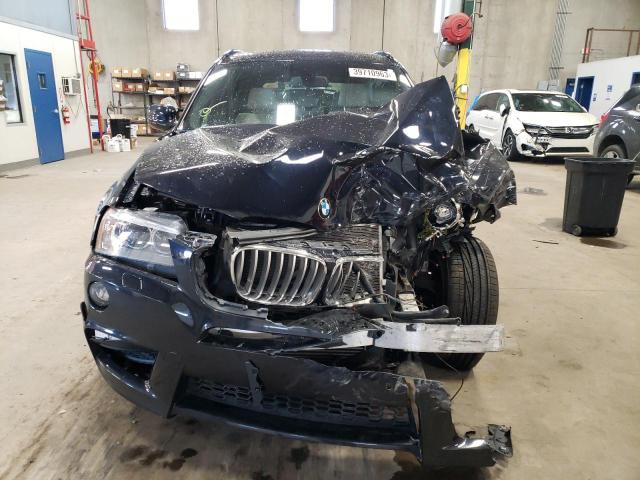 5UXWX7C52EL983757 - 2014 BMW X3 XDRIVE35I BLUE photo 5