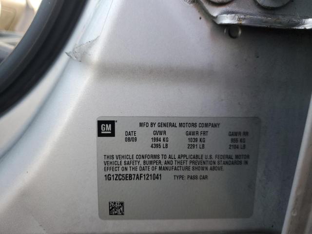 1G1ZC5EB7AF121041 - 2010 CHEVROLET MALIBU 1LT 银色 照片 13