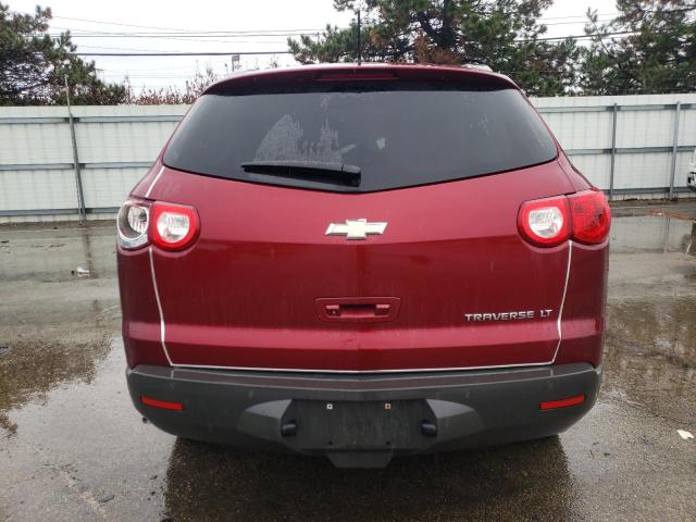1GNLRGED5AS119246 - 2010 CHEVROLET TRAVERSE LT RED photo 6