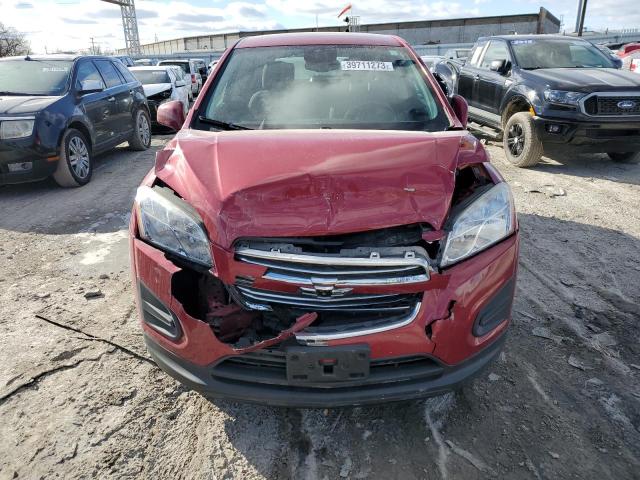 KL7CJPSBXFB062498 - 2015 CHEVROLET TRAX 1LS RED photo 5