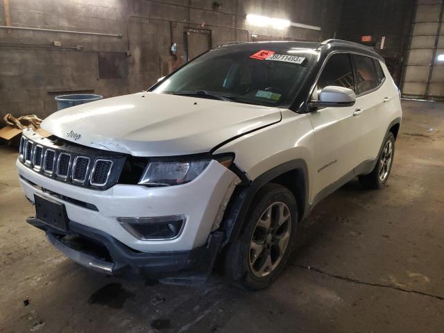 3C4NJDCB4JT357581 - 2018 JEEP COMPASS LIMITED WHITE photo 1