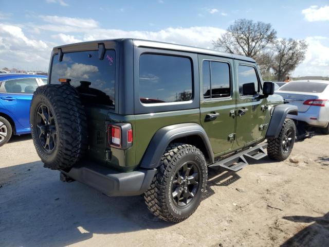 1C4HJXDN2MW589439 - 2021 JEEP WRANGLER U SPORT მწვანე ფოტო 3