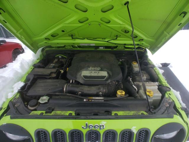 1C4GJWAG8DL530909 - 2013 JEEP WRANGLER SPORT GREEN photo 11