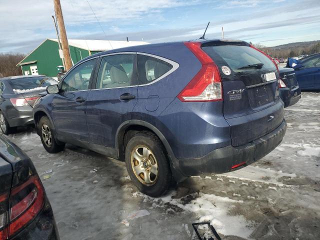 2HKRM4H35DH681332 - 2013 HONDA CR-V LX BLUE photo 2