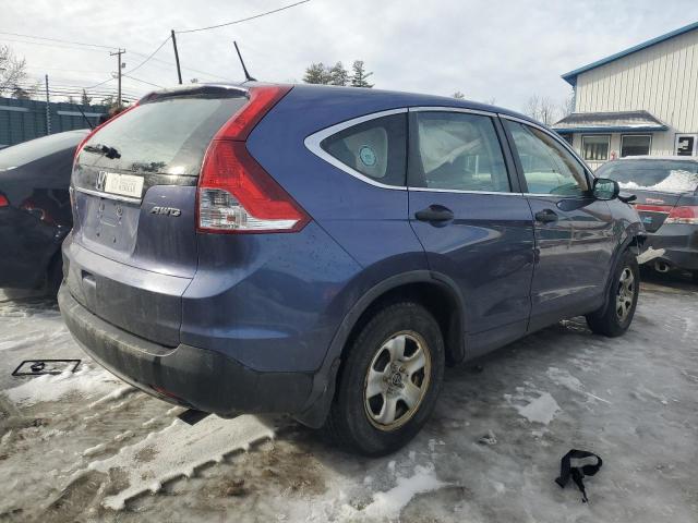 2HKRM4H35DH681332 - 2013 HONDA CR-V LX BLUE photo 3