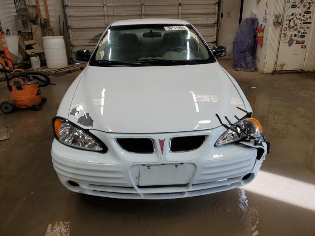 1G2NF52T31C204224 - 2001 PONTIAC GRAND AM SE1 WHITE photo 5