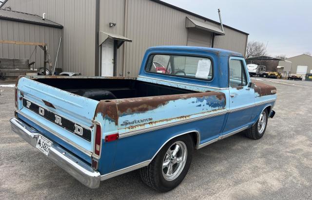 F10GLP09994 - 1972 FORD F100 BLUE photo 4