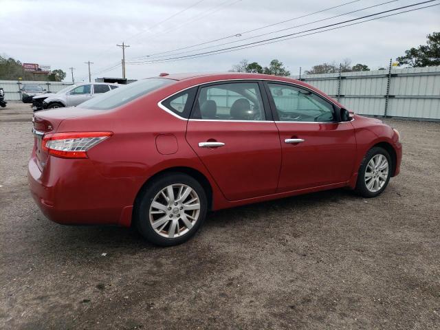 3N1AB7AP2DL735934 - 2013 NISSAN SENTRA S RED photo 3