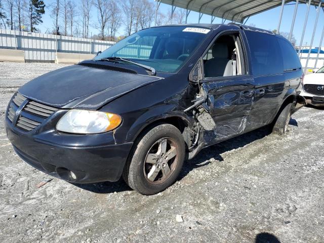 2D4GP44L65R437457 - 2005 DODGE CARAVAN SXT BLACK photo 1