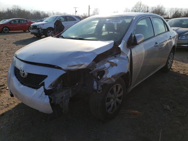 1NXBU4EE9AZ349317 - 2010 TOYOTA COROLLA BASE SILVER photo 1