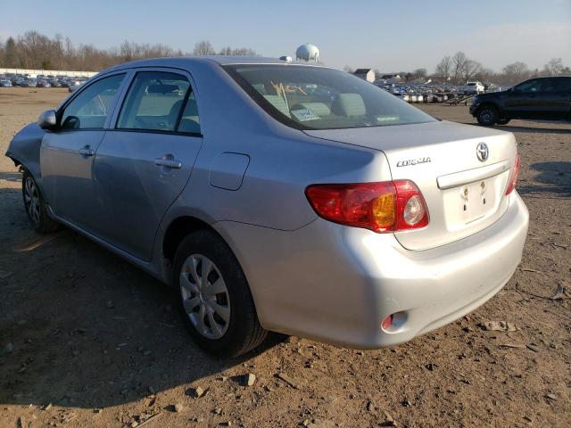 1NXBU4EE9AZ349317 - 2010 TOYOTA COROLLA BASE SILVER photo 2