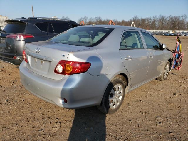 1NXBU4EE9AZ349317 - 2010 TOYOTA COROLLA BASE SILVER photo 3