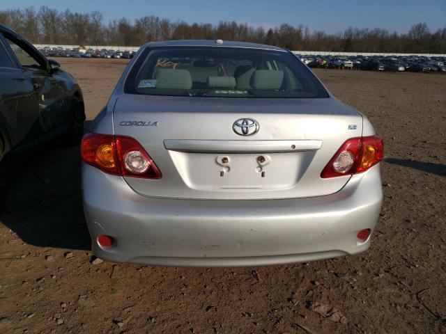 1NXBU4EE9AZ349317 - 2010 TOYOTA COROLLA BASE SILVER photo 6