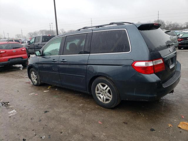 5FNRL38465B010709 - 2005 HONDA ODYSSEY EX BLUE photo 2