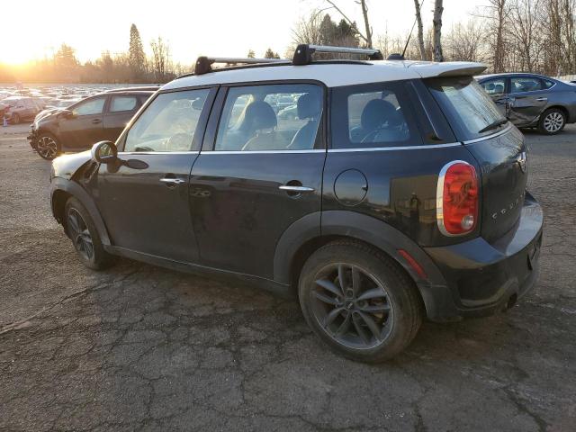 WMWZC3C51DWP51521 - 2013 MINI COOPER S COUNTRYMAN BLACK photo 2