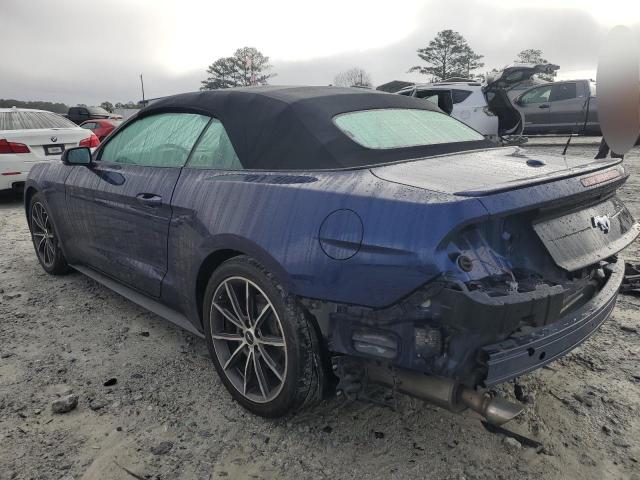 1FATP8UH0K5149821 - 2019 FORD MUSTANG BLUE photo 2