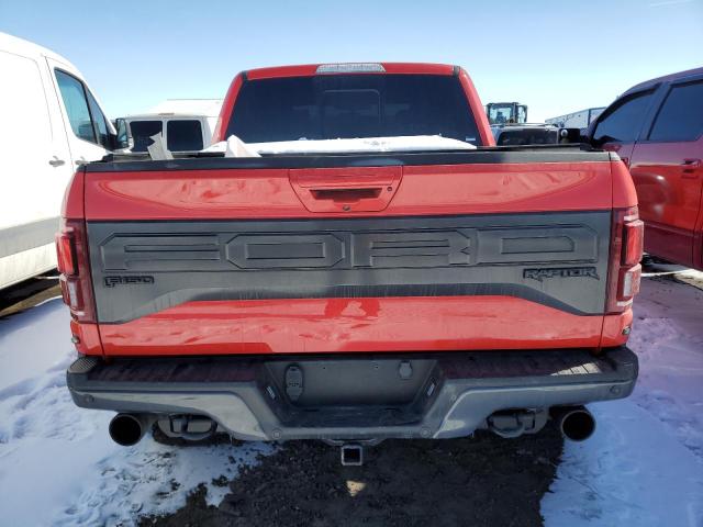 1FTFW1RG3JFD27571 - 2018 FORD F150 RAPTOR RED photo 6