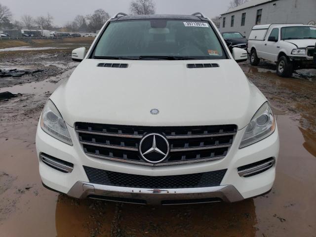 4JGDA5HB8CA016071 - 2012 MERCEDES-BENZ ML 350 4MATIC WHITE photo 5