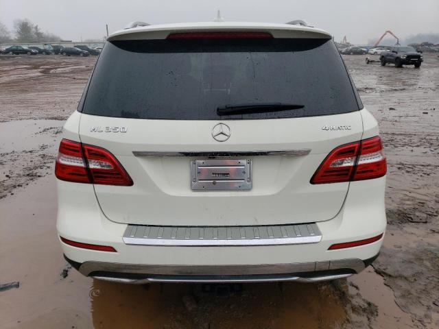 4JGDA5HB8CA016071 - 2012 MERCEDES-BENZ ML 350 4MATIC WHITE photo 6